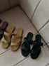 Summer Double Straps Slid-On Sandals